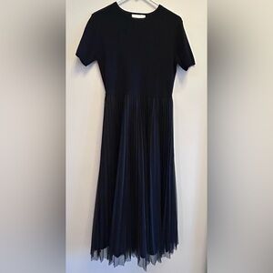 Pomander Place Black Midi Dress